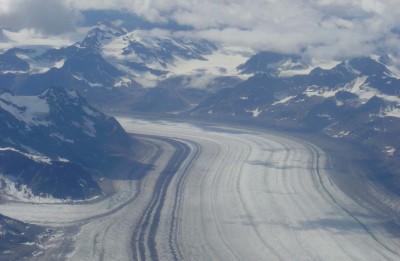alaska fly out view of glacier fly out glacier