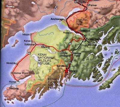 Kenai Peninsula map